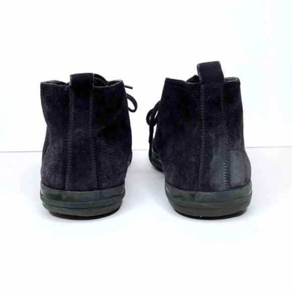 ⚡️SOLD⚡️ prada all black suede high top sneaker boots - size 10 - Picture 4 of 9